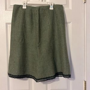 Worthington, Skirt, Green, Brown & Black, Size 12, Like New.